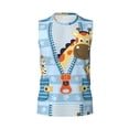 thumbnail image 6 of Lsque Giraffe Come Out From Zipper Print Men's Cotton Blend Sleeveless Muscle Shirts (S-3XL)- Moisture Wicking, Odor Protection, UPF 30+,X-Large, 6 of 8