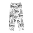 thumbnail image 4 of Naloa German Shepherd Dog Print Women’s Ultra-Soft Comfy Pajama Lounge Pants with Pockets & Drawstring, 4 of 8