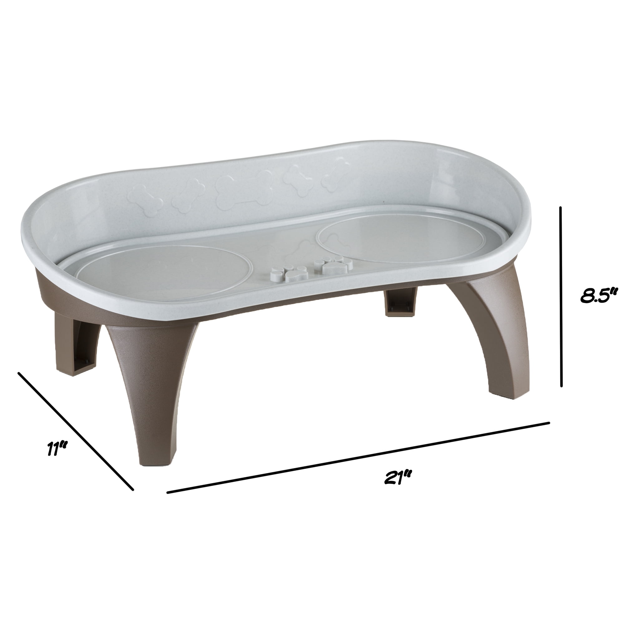 Petmaker Feeding Tray with Hidden Storage Space Elevated Feeder