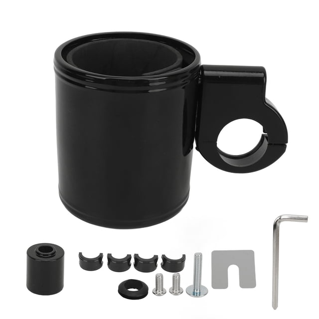 Portavasos para manillar de motocicleta, soporte ajustable para bebidas de aleación de aluminio, soporte para manillar de botella de agua para ATV