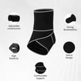 thumbnail image 2 of Ankle Brace for Sprained Ankle,Ankle Support for Women & Men,Adjustable Compression Ankle Wrap for Achilles Tendonitis & Plantar Fasciitis Relief (Grey), 2 of 13