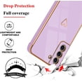 thumbnail image 2 of Compatible with Samsung Galaxy S22 Plus 6.6" 2022 Cute Case Thin for Women Girls,Soft TPU Plating Bumper Love Heart Case Anti-Scratch Shockproof Raised Reinforced Corners Case(Elegant Purple), 2 of 14