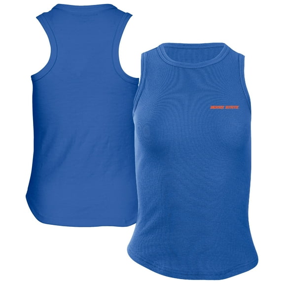 Women's Royal Boise State Broncos Adrienne Tank Top