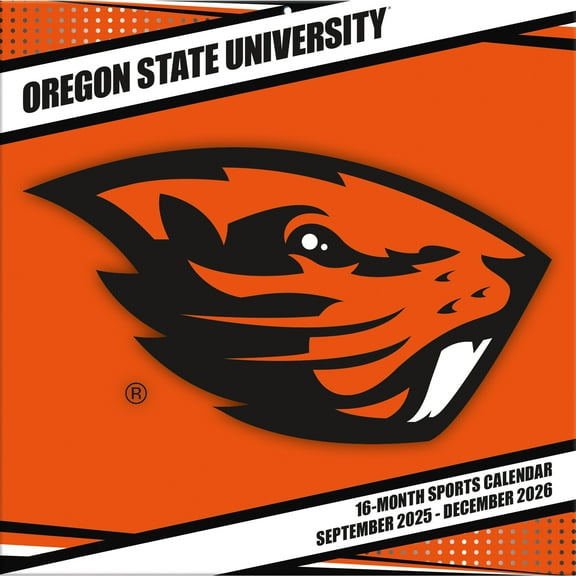 Oregon State Beavers 12- x 12- 2026 Team Wall Calendar