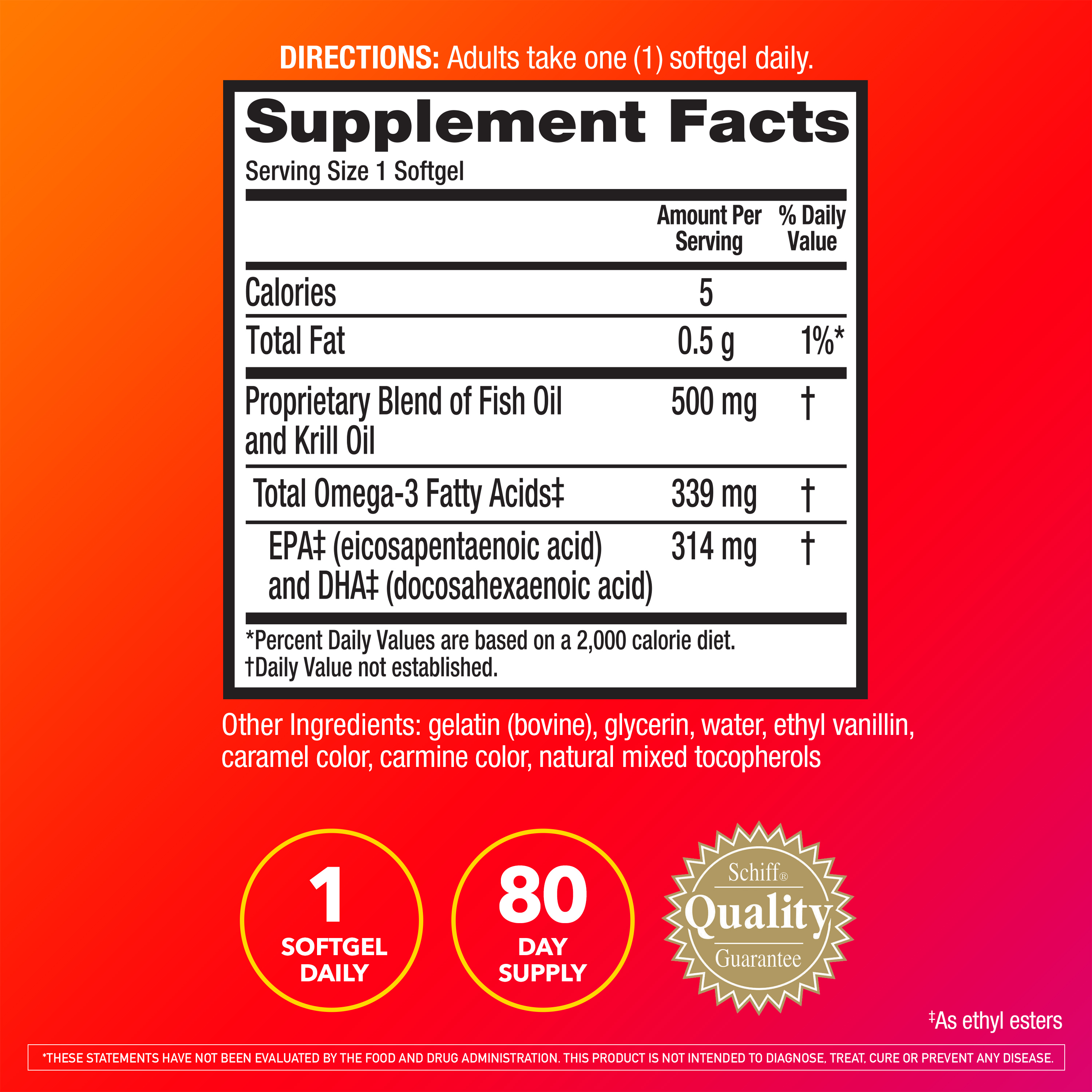 MegaRed Advanced 4in1 500mg, 80 Softgels - image 3 of 7