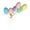 E, variant on 6pcs Glitter Easter Egg Picks Foam Crafts Wooden Stake Decoration Cake Topper Sticks Garden Ornament