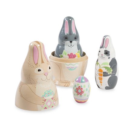 HearthSong - Bunny Nesting Set - Easter Play Set for Kids