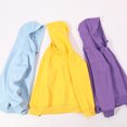 thumbnail image 5 of YDFCWXW Kids Solid Color Hoodie Pullover, Long Sleeve Hooded Sweatshirt Drawstring Kangaroo Pocket Athletic Hoodies for Boys Girls (Blue, 13-14 Years), 5 of 7