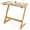 Natural, variant on Costway Bamboo Sofa Side Table Z-Shaped Spacious Tabletop Space-Saving TV Snack Tray Brown
