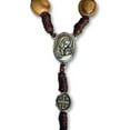 thumbnail image 3 of Saint Benedict Wooden Rosary Men Women Wood Prayer Beads Cross Crucifix, 3 of 3