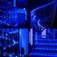 thumbnail image 3 of Morttic LED Rope Lights Battery Operated, 2 Pack Each 39Ft 100 LED Outdoor/Indoor Waterproof Fairy Lights, 8 Modes Dimmable/Timer Tube Lights with Remote for Garden Party Decoration Blue, 3 of 15