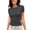 Grey, variant on Vetement Femme ete 2025 Women's Casual Basic Going Out Crop Tops Slim Fit Short Sleeve Crew Neck Tight T Shirts 2025 Lightweight Workout Shirts Women Pack of T Women Large Short Long Sleeved M M