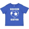 thumbnail image 3 of Inktastic Heart Soccer Sister Girls Toddler T-Shirt, 3 of 5