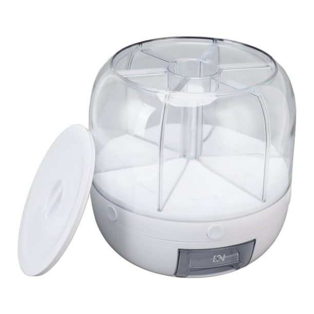 Caja De Almacenamiento De Granos, Dispensador De Arroz Giratorio PP, Tapa Extraíble, 6 Compartimentos Para Tienda