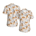 thumbnail image 3 of Goofa Cute Dog Pattern Women's Slim-Fit Short-Sleeve V-Neck T-Shirt,Classic-Fit Short-Sleeve V-Neck T-Shirt-3X-Large, 3 of 5