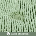 thumbnail image 5 of Vaukki 3 Piece Bathroom Rugs Set, Chenille Ultra Soft Non Slip Absorbent Bath Mats, Quick Dry Machine Washable Shaggy Bath Rugs with Contour Mat, Green, 5 of 9