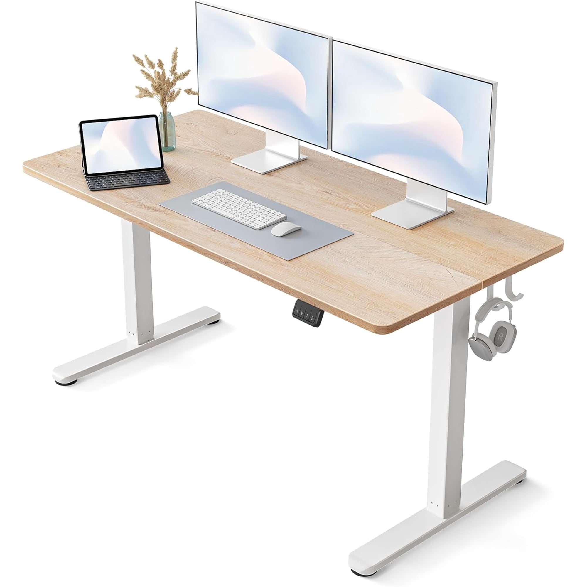 FEZIBO Electric Standing Desk 55x24 Maple