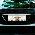 thumbnail image 7 of License Plate,Cow with Tag in Purple Flower Field Decorative Front,Personalized Stainless Steel License Plate Cover For Men Women,12.2" X 6.2", 7 of 7