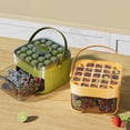 thumbnail image 5 of Yucurem 25 Cube Ice Maker With Easy Press Lid, 2-in-1 Portable Ice Maker with Lid and Storage Box for Freezer, Handled Press-Type Ice Cube Tray for Whiskey, Cocktail, Beer (Green), 5 of 10