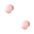 thumbnail image 2 of Transemion Classic Baseball Cap With Ring Decoration For Elegant Touch Ring Baseball Cotton Hat Match Style Quick-drying Beach Chain Pink 2Set, 2 of 6