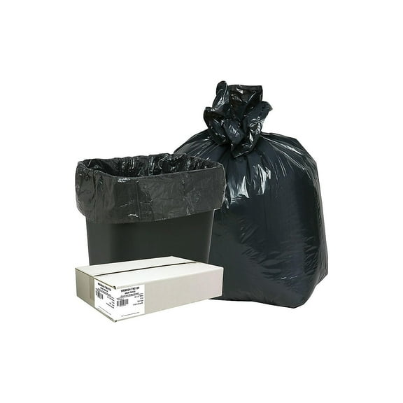 Webster 10 Gal. Classic Trash Bags Black  500/Carton (WEBB24-790139)