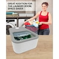 Skywin Laundry Pod Container with Sliding Lid Stylish Laundry Pod Storage Container for