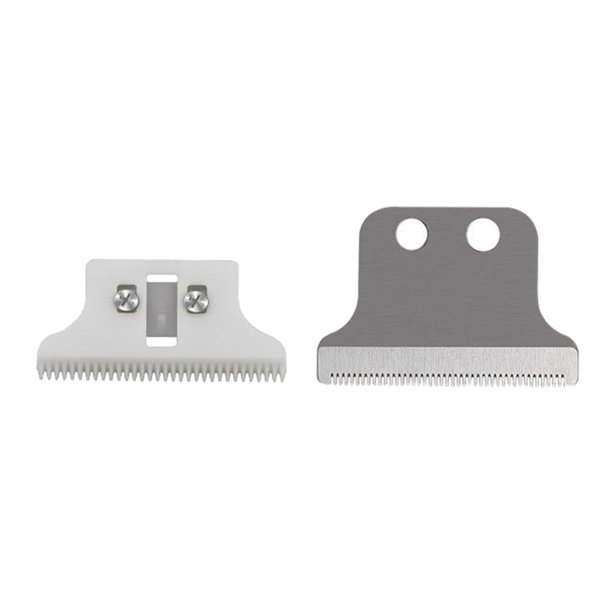 Cabezal de corte de hoja de a de pelo de repuesto de acero inoxidable de cerámica para WAHL 8081 Plata + Cerámica Yuyangstore Reemplazo del cabezal cortador