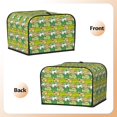 thumbnail image 2 of KLL Cartoon Frog Print 4 Slice Toaster Dust Covers Kitchen Small Appliance Cover with 2 Pockets,Can hold Jam Spreader Knife & Toaster Tongs (12.4 x 10.6 x 8.2), 2 of 6
