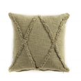 thumbnail image 1 of LR Resources PILLO07322OLGFFPL Coussin Carré Rustique - Vert Olive, 1 of 1