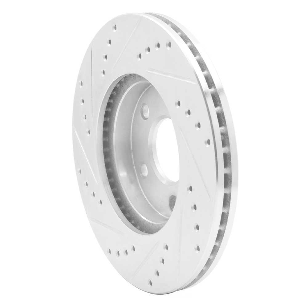 Dynamic Friction Company 631-47036R DFC Brake Rotor - Drilled And Slotted - Silver