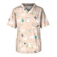 thumbnail image 1 of Men's Short Sleeve V Neck Small Animals Print Chest Pocket Carer TopL, 1 of 3