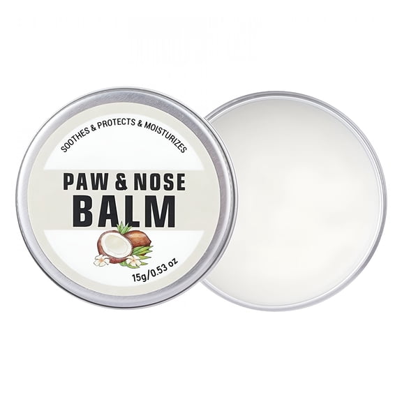 QARUN Dog Paw Balm Natural Paw And Nose Balm for Dogs And Cats Moisturizes, Protects, And Soothes Sensitive Skin 15G Tin