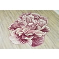 thumbnail image 5 of Planet Rugs Flower-Shaped Round Plush Rug for Girls Bedroom & Living Room, 2 Ft Pink, 5 of 14