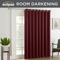 thumbnail image 3 of Eclipse Tricia Patio Door Panel, Room Darkening Single Curtain Panel for Sliding Door, 84 in long x 100 in wide, Sangria, 3 of 6