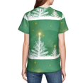 thumbnail image 7 of Wukai Christmas Green Youth Unisex Short Sleeve T-Shirt for Boys, Girls, Teens, and Kids-Small, 7 of 7