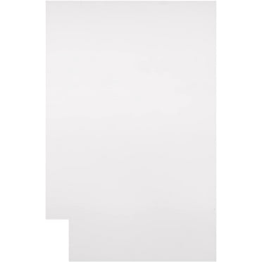RTA (Ready-to-Assemble) | Base Kitchen Cabinets - Shaker Style | 100% Plywood | Made in America | Soft Close Hardware (Pure White, 25"X23.25"X34.5" Right End Panel)