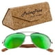 thumbnail image 1 of Lente con Armazón de Metal Fierce Polarized Green Polarizado+UV400 Metal Polipropileno Madera de Cebra, 1 of 1