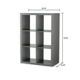 Better Homes & Gardens 6Cube Storage Organizer, Gray