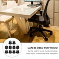 thumbnail image 6 of Pawsdot 10Pcs Black Office Chair Stopper Furniture Leg Plugs for Floor Protection and Noise Reduction, 6 of 8