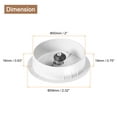 thumbnail image 2 of Uxcell 6Pack 2 Inch Cable Hole Cover ABS Office Desk Cable Wire Cord Grommet, White, 2 of 6