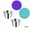 Purple+green, variant on CSCHome 2 PCS Sauce Cups with Silicone Lid Waterproof and Dustproof Dipping Sauce Cups Individual Round Condiment Cups