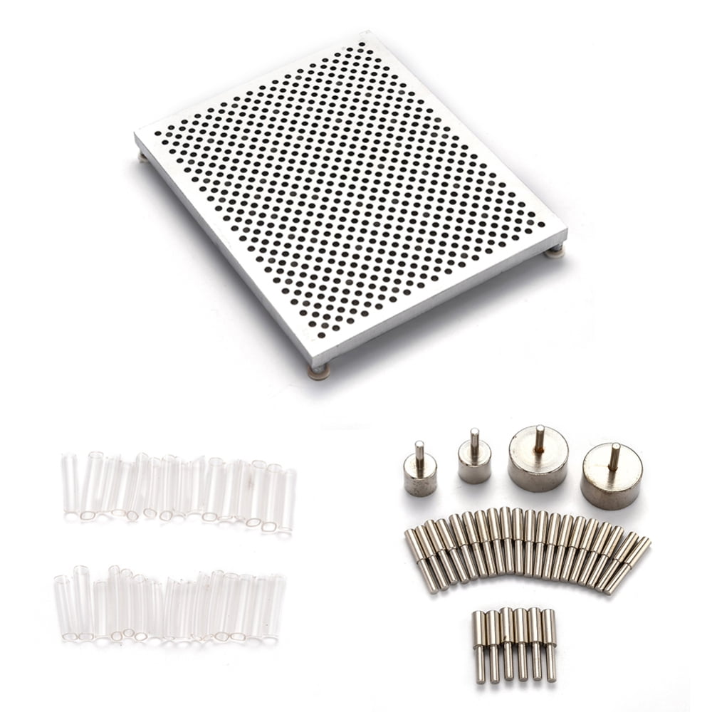 DIY Wire Jig Kit Aluminum Jewelry Making Tools Platinum 14x11.4x1.3cm
