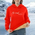 thumbnail image 4 of Casual Minimalist Hoodie With Drawstring And Pockets For Fall Winter – Lightweight Long Sleeve Sweatshirt Womens Winter Hoodie Tunic Jacket Sweatshirt Women Womens Hooded Sweatshirt Soft Jackets Women, 4 of 6