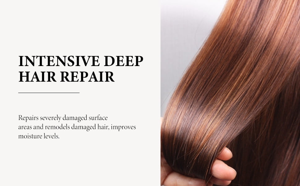 Karseell Collagen Hair Treatment Deep Repair Conditioning Argan Oil Collagen Hair Mask Essence for Dry Damaged Hair All Hair Types, 3.38floz 100ml