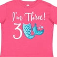 thumbnail image 4 of Inktastic 3rd Birthday Mermaid Party Girls Toddler T-Shirt, 4 of 5