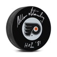 thumbnail image 1 of Allan Stanley Rondelle de Hockey des Flyers de Philadelphia Signée avec Note HOF, 1 of 2