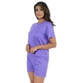 thumbnail image 4 of Inkmeso 2 Pcs Sleepwear Sets For Women Short Sleeve T Shirt & Shorts Loungewear, 4 of 7
