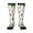 2 Black-1, variant on Winter Christmas And New Year Deer print thigh-high socks, crafted for both men and women with a stretchy, high-opaque design perfect for daily wear