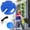 with Blue Ball, variant on Pickleball Trainer with Pickleball Ball Practice Tool for Sport with Rose Red Ball