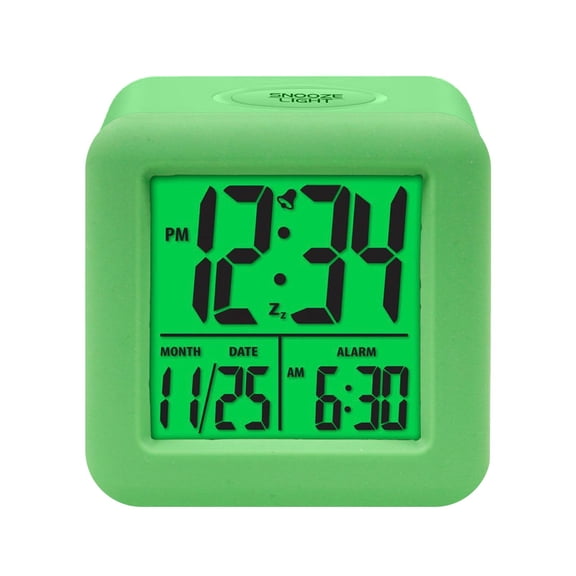 BallsFHK Equity By La Crosse Soft-Cube LCD Alarm Clock With Smart Light